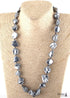 Boho Necklace, RH Big Pearl Shell White Pink Necklaces